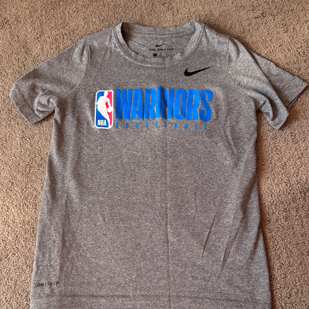 Nike Kids Gray Warriors Tee